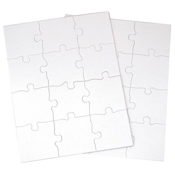 Inovart Inovart 2717 8.5 x 11 in. Puzzle-It Blank Puzzles - 12 Piece - 24 Per Pack 2717 - main